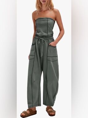 Women’s strapless jumpsuit